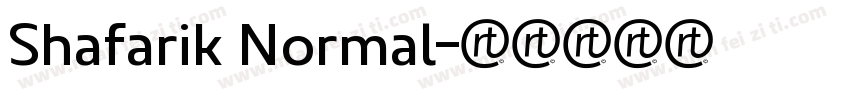 Shafarik Normal字体转换